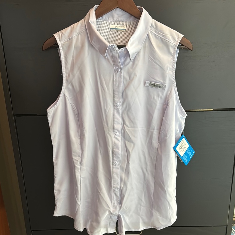 Columbia Women's Light Blue Sleeveless Top